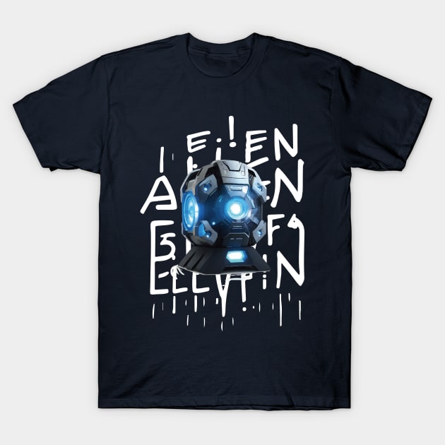 Alien energy block structure T-Shirt by marklink